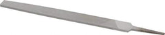 Value Collection - 8" Long, Smooth Cut, Flat American-Pattern File - Double Cut, 7/32" Overall Thickness, Tang - USA Tool & Supply