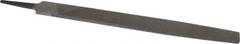 Value Collection - 12" Long, Second Cut, Flat American-Pattern File - Double Cut, 9/32" Overall Thickness, Tang - USA Tool & Supply