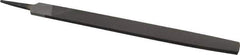 Value Collection - 14" Long, Smooth Cut, Flat American-Pattern File - Double Cut, 5/16" Overall Thickness, Tang - USA Tool & Supply