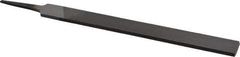 Value Collection - 8" Long, Smooth Cut, Hand American-Pattern File - Double Cut, 7/32" Overall Thickness, Tang - USA Tool & Supply