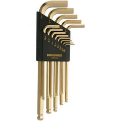 Bondhus - Hex Key Sets Tool Type: Ball End Handle Type: L-Key Long Arm - USA Tool & Supply