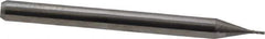 Kyocera - 0.02", 0.06" LOC, 1/8" Shank Diam, 1-1/2" OAL, 4 Flute, Solid Carbide Square End Mill - Single End, Uncoated, Spiral Flute, 30° Helix, Centercutting, Right Hand Cut, Right Hand Flute, Series 1810 - USA Tool & Supply