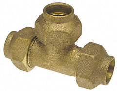 NIBCO - 1/2" Cast Copper Pipe Flared Tee - FL x FL x FL - USA Tool & Supply