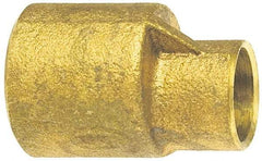 NIBCO - 1 x 3/4" Cast Copper Pipe Eccentric Coupling - C x C, Pressure Fitting - USA Tool & Supply