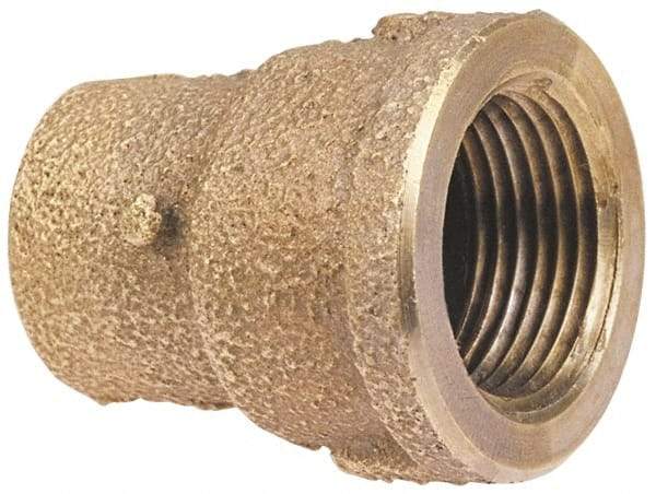 NIBCO - 1/2 x 1" Cast Copper Pipe Adapter - C x F, Pressure Fitting - USA Tool & Supply