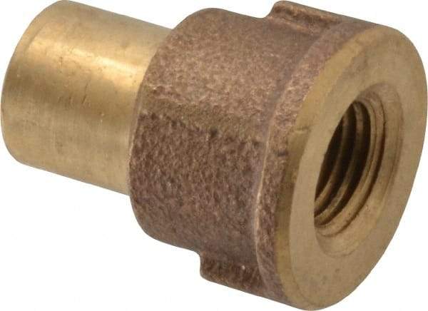 NIBCO - 1/2 x 1/4" Cast Copper Pipe Adapter - FTG x F, Pressure Fitting - USA Tool & Supply