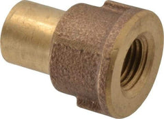 NIBCO - 1/2 x 1/4" Cast Copper Pipe Adapter - FTG x F, Pressure Fitting - USA Tool & Supply