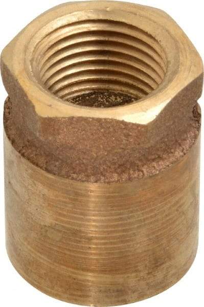 NIBCO - 1 x 1/2" Cast Copper Pipe Adapter - FTG x F, Pressure Fitting - USA Tool & Supply
