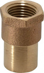 NIBCO - 3/4 x 1/2" Cast Copper Pipe Adapter - FTG x F, Pressure Fitting - USA Tool & Supply