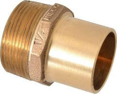 NIBCO - 1-1/2" Cast Copper Pipe Adapter - FTG x M, Pressure Fitting - USA Tool & Supply