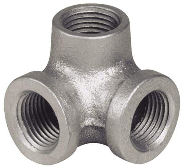 B&K Mueller - Class 150, 3/4" Galvanized Pipe Side Outlet Elbow - Threaded, Malleable Iron - USA Tool & Supply
