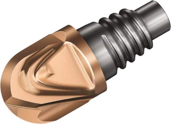 Sandvik Coromant - 316..BM..G G Grade 1030 Carbide Ball Nose Milling Tip Insert - 4 Flutes, 25mm Cutting Diam, 13.5mm Depth of Cut, 25.6mm Extension, 0.4921" Cnr Rad, 40° Helix - USA Tool & Supply