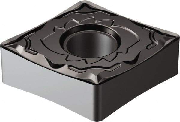 Sandvik Coromant - CNMG431 SF Grade 1105 Carbide Turning Insert - TiAlN Finish, 80° Diamond, 1/2" Inscr Circle, 3/16" Thick, 1/64" Corner Radius - USA Tool & Supply