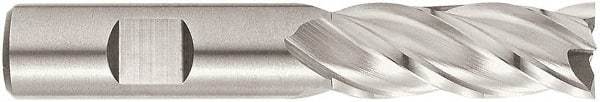 Niagara Cutter - 1", 6" LOC, 1" Shank Diam, 8-1/2" OAL, 4 Flute, Cobalt Square End Mill - Single End, TiCN Finish, Spiral Flute, 35° Helix, Centercutting, Right Hand Cut, Right Hand Flute, Series EX350 - USA Tool & Supply