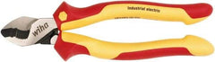 Wiha - 8" OAL, 0.28" Capacity, Cable Cutter - 1.04" Jaw Length x 1.01" Jaw Width, Cushion Grip Handle - USA Tool & Supply