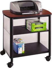 Safco - Black & Cherry Case/Stand - Use with Printer, Office Machines - USA Tool & Supply