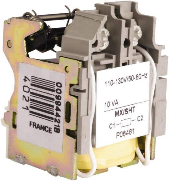 Square D - Circuit Breaker Shunt Trip - 110-130 VAC Control Voltage, Use with PowerPact - USA Tool & Supply