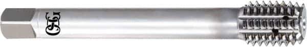 OSG - 1/4-20 UNC 3B H4 Thread Limit Modified Bottoming Thread Forming Tap - Cobalt, TiCN Finish, 80mm OAL, 1" Thread Length, Right Hand Thread, Series 16050 - USA Tool & Supply