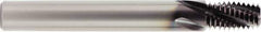 OSG - 3/4-14 NPTF, 0.57" Cutting Diam, 4 Flute, Solid Carbide Helical Flute Thread Mill - Internal Thread, 0.821" LOC, 4" OAL, 5/8" Shank Diam - Exact Industrial Supply