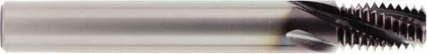 OSG - 1/2-14 NPTF, 0.57" Cutting Diam, 4 Flute, Solid Carbide Helical Flute Thread Mill - Internal Thread, 0.821" LOC, 4" OAL, 5/8" Shank Diam - USA Tool & Supply