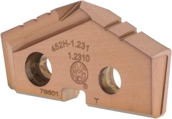 Allied Machine and Engineering - 31.27mm Diam x 3/16" Thick, Seat Code 2, 132° Included Angle Spade Drill Insert - AM200 Coated, Cobalt, Grade Super Cobalt, Series GEN2 T-A - USA Tool & Supply