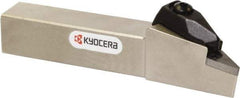 Kyocera - DVJN, Left Hand Cut, 93° Lead Angle, 3/4" Shank Height x 3/4" Shank Width, Negative Rake Indexable Turning Toolholder - 4-1/2" OAL, VN.. 33 Insert Compatibility, Series DVJN - USA Tool & Supply