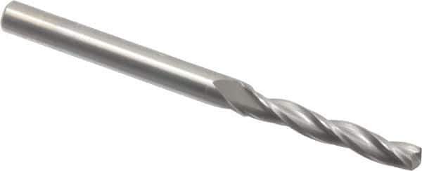 Accupro - #21 150° Solid Carbide Jobber Drill - Bright Finish, Spiral Flute, 2-1/2" OAL, Standard Point - USA Tool & Supply
