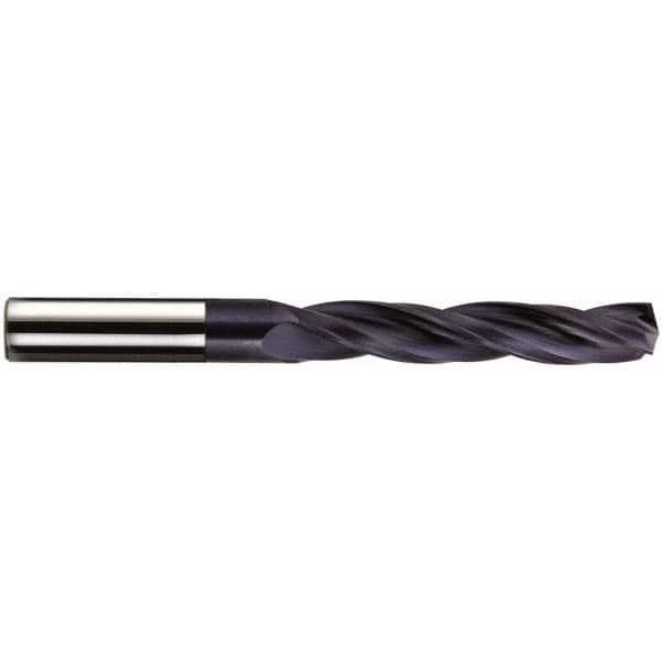 Accupro - 15/32" 150° Solid Carbide Jobber Drill - USA Tool & Supply