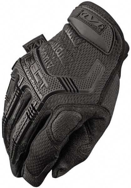 Mechanix Wear - Size M Synthetic Leather/TPR Anti-Vibration/Impact Protection Work Gloves - For Mechanic's & Lifting, Uncoated, Hook & Loop Cuff, Full Fingered, Black, Paired - USA Tool & Supply
