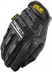 Mechanix Wear - Size 2XL Synthetic Leather/TPR Anti-Vibration/Impact Protection Work Gloves - For Mechanic's & Lifting, Uncoated, Hook & Loop Cuff, Full Fingered, Black/Gray, Paired - USA Tool & Supply