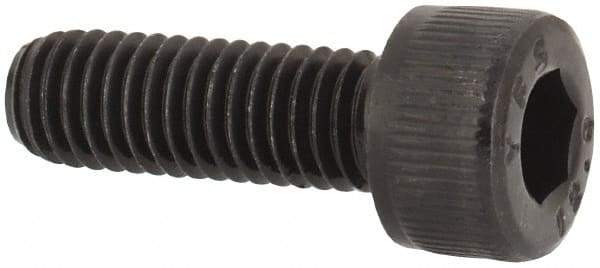 Value Collection - M5x0.80 Metric Coarse Hex Socket Drive, Socket Cap Screw - Grade 12.9 Alloy Steel, Black Oxide Finish, Fully Threaded, 15mm Length Under Head - USA Tool & Supply