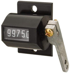 Value Collection - 5 Digit Mechanical Display Stroke Counter - Manual Reset - USA Tool & Supply