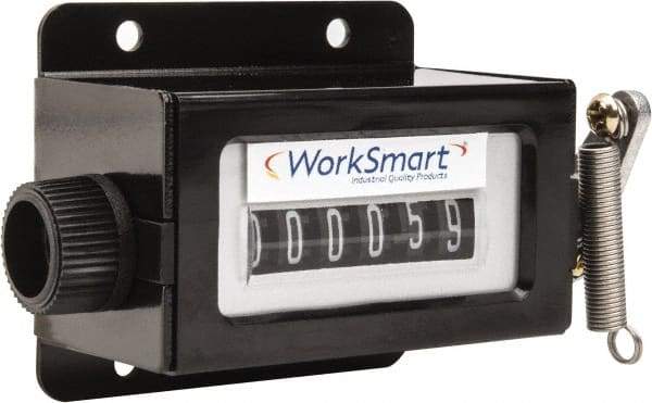 Value Collection - 6 Digit Mechanical Display Stroke Counter - Manual Reset - USA Tool & Supply