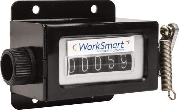 Value Collection - 5 Digit Mechanical Display Stroke Counter - Manual Reset - USA Tool & Supply