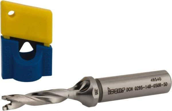 Iscar - 0.295" to 0.311" Diam, 5xD, 1.48" Max Depth, 1/2" Shank Diam, 3.82" OAL, Replaceable-Tip Drill - FCP, ICK, ICK-2M, ICM, ICN, ICP, iCP-2M Insert, 7 Seat Size, 70761945 Toolholder, Series SumoCham - USA Tool & Supply