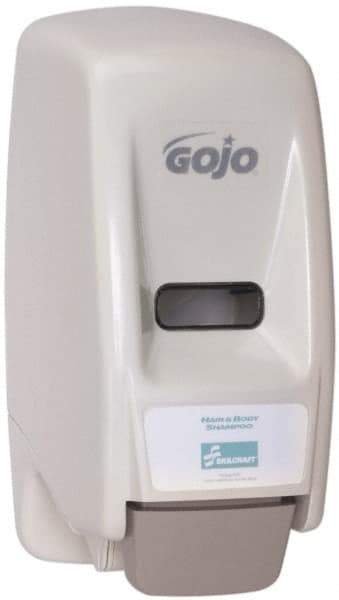 Ability One - 800 mL Liquid Hand Sanitizer Dispenser - Plastic, Hanging, White - USA Tool & Supply