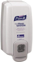 Ability One - 1000 mL Liquid Hand Sanitizer Dispenser - Plastic, Hanging, Gray - USA Tool & Supply