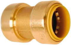 Value Collection - 1-1/4" Tube OD, 1-3/8 Standard Lead Free Brass Push-to-Connect Tube Union - Tube to Tube Connection, 200 Max psi, EPDM O-Ring - USA Tool & Supply