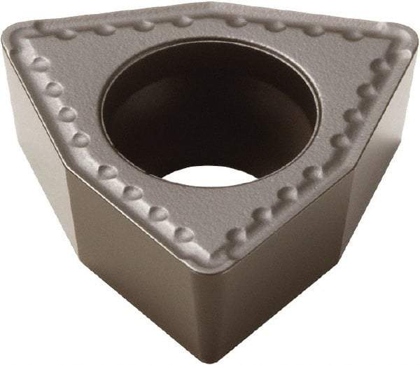 Seco - WCMX0.250 85 Grade DP3000 Carbide Indexable Drill Insert - TiCN/Al2O1 Finish, Trigon, 1/4" Inscribed Circle - USA Tool & Supply