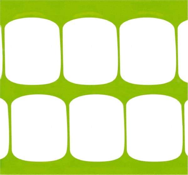 Tenax - 100' Long x 4' High, Yellow Roll Fence - 1-3/4" x 1-3/4" Mesh - USA Tool & Supply