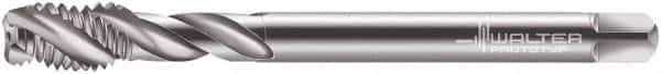 Walter-Prototyp - M36x4.00 Metric 4 Flute 6H Modified Bottoming Spiral Flute Tap - Cobalt, Bright Finish, 200mm OAL, Right Hand Flute, Right Hand Thread, Series 7056770 - USA Tool & Supply