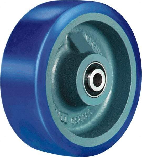 Hamilton - 6 Inch Diameter x 1-1/2 Inch Wide, Polyurethane on Cast Iron Caster Wheel - 680 Lb. Capacity, 1-3/4 Inch Hub Length, 3/4 Inch Axle Diameter, Tapered Roller Bearing - USA Tool & Supply