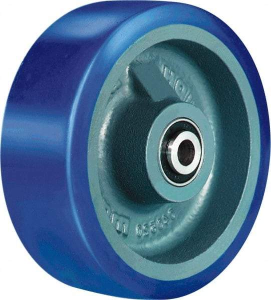 Hamilton - 6 Inch Diameter x 2 Inch Wide, Polyurethane on Cast Iron Caster Wheel - 1,300 Lb. Capacity, 2-1/2 Inch Hub Length, 3/4 Inch Axle Diameter, Sealed Precision Ball Bearing - USA Tool & Supply