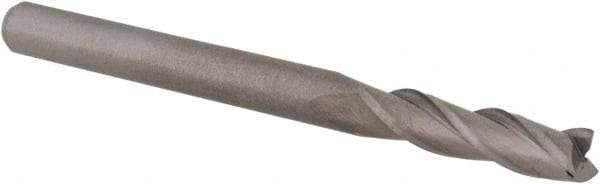 M.A. Ford - 1/8", 1/2" LOC, 1/8" Shank Diam, 1-1/2" OAL, 3 Flute, Solid Carbide Square End Mill - Single End, Uncoated, 30° Helix, Centercutting, Right Hand Cut, Right Hand Flute, Series 116 - USA Tool & Supply