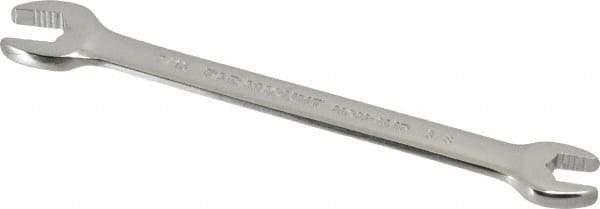 Paramount - 3/8" x 7/16" Standard Open End Wrench - 5-3/4" OAL, Double End, Full Polish Finish, 15° Head Angle - USA Tool & Supply