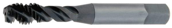 OSG - 5/8-11 UNC 3 Flute 3B Modified Bottoming Spiral Flute Tap - Vanadium High Speed Steel, TiN Finish, 3-13/16" OAL, Right Hand Flute, Right Hand Thread, H3, Series 303 - USA Tool & Supply