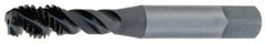 OSG - 5/8-18 UNF 3 Flute 3B Modified Bottoming Spiral Flute Tap - Vanadium High Speed Steel, TiN Finish, 3-13/16" OAL, Right Hand Flute, Right Hand Thread, H3, Series 303 - USA Tool & Supply