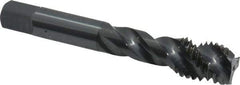 OSG - 5/8-11 UNC 3 Flute 3B Modified Bottoming Spiral Flute Tap - Vanadium High Speed Steel, Oxide Finish, 3-13/16" OAL, Right Hand Flute, Right Hand Thread, H3, Series 303 - USA Tool & Supply