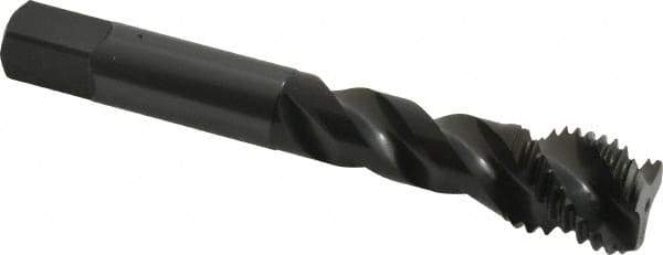 OSG - M16x2.00 Metric Coarse 3 Flute 6H Bottoming Spiral Flute Tap - Vanadium High Speed Steel, Oxide Finish, 3-13/16" OAL, Right Hand Flute, Right Hand Thread, D7, Series 343 - USA Tool & Supply