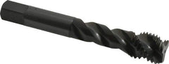 OSG - M16x2.00 Metric Coarse 3 Flute 6H Bottoming Spiral Flute Tap - Vanadium High Speed Steel, Oxide Finish, 3-13/16" OAL, Right Hand Flute, Right Hand Thread, D7, Series 343 - USA Tool & Supply